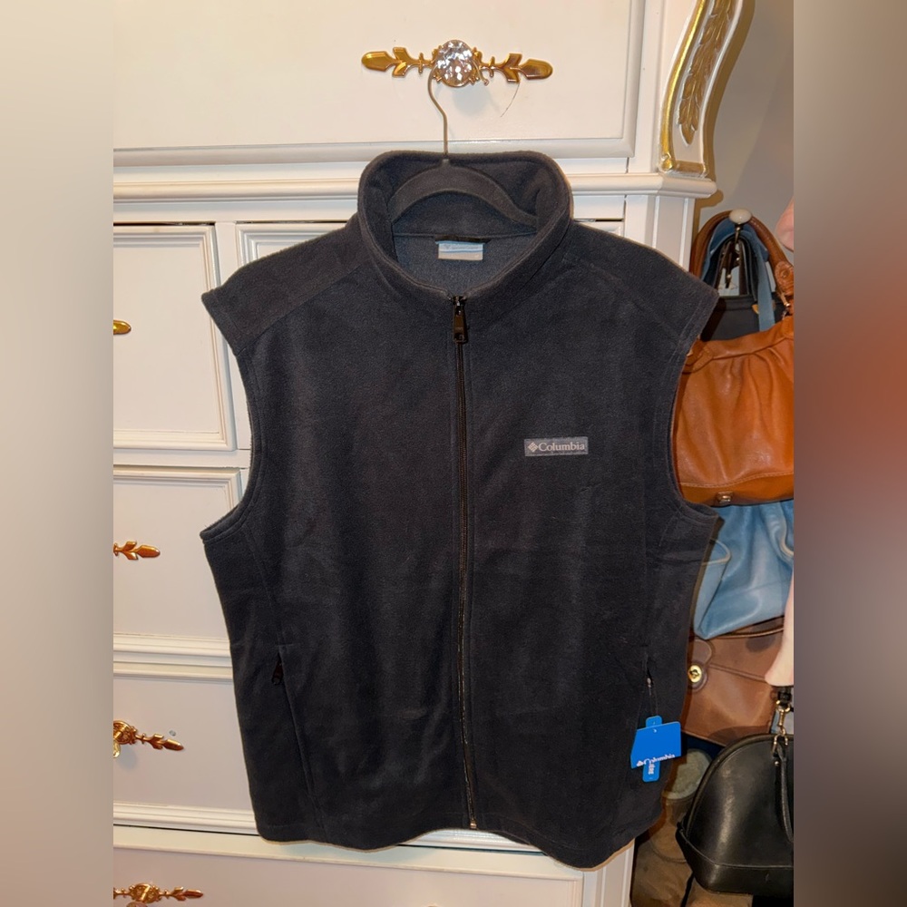 Men’s Columbia Steens Mountain™ Fleece Vest, Navy, Size Medium, New With Tags - Picture 15 of 17